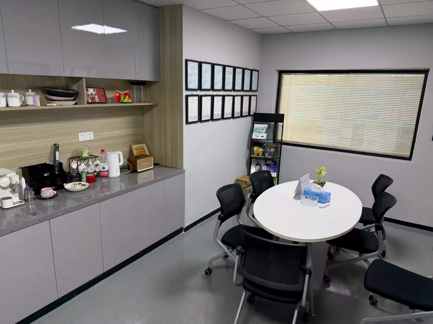 Staff Lounge and Certificate Wall